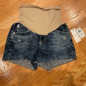 Maternity Denim Shorts. Size 30. Adriano Goldschmied denim.